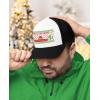 imageTstars Feliz Navidad Mexican Ugly Christmas Trucker Hat Mesh Cap for Men Women Funny Holiday Xmas Snapback HatsBlackWhite