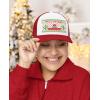 imageTstars Feliz Navidad Mexican Ugly Christmas Trucker Hat Mesh Cap for Men Women Funny Holiday Xmas Snapback HatsRedWhite