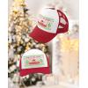 imageTstars Feliz Navidad Mexican Ugly Christmas Trucker Hat Mesh Cap for Men Women Funny Holiday Xmas Snapback HatsRedWhite