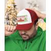 imageTstars Feliz Navidad Mexican Ugly Christmas Trucker Hat Mesh Cap for Men Women Funny Holiday Xmas Snapback HatsRedWhite