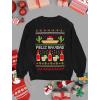 imageTstars Feliz Navidad Sweatshirt Men Mexican Ugly Christmas Sweater Style SweatshirtsBlack