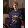 imageTstars Feliz Navidad Sweatshirt Men Mexican Ugly Christmas Sweater Style SweatshirtsNavy