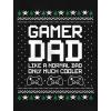 imageTstars Gamer Dad Gift for Fathers Cool Dads Gaming Ugly Christmas Sweater SweatshirtBlack