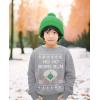 imageTstars Ho Ho Home Run Baseball Christmas Sweater Style Sweatshirt Holiday Ugly Xmas Sweatshirts for Youth KidsGray