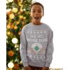 imageTstars Ho Ho Home Run Baseball Christmas Sweater Style Sweatshirt Holiday Ugly Xmas Sweatshirts for Youth KidsGray