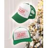imageTstars Ive Been Naughty Christmas Trucker Hat Mesh Cap for Men Women Funny Holiday Xmas Snapback HatsGreenWhite