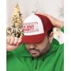 imageTstars Ive Been Naughty Christmas Trucker Hat Mesh Cap for Men Women Funny Holiday Xmas Snapback HatsRedWhite