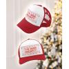 imageTstars Ive Been Naughty Christmas Trucker Hat Mesh Cap for Men Women Funny Holiday Xmas Snapback HatsRedWhite
