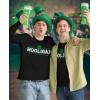 imageTstars Mens St Patricks Day Long Sleeve Shirt with Irish Clover and Lucky Shamrock DesignHooligan  Black