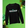 imageTstars Mens St Patricks Day Long Sleeve Shirt with Irish Clover and Lucky Shamrock DesignHooligan  Black