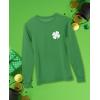 imageTstars Mens St Patricks Day Long Sleeve Shirt with Irish Clover and Lucky Shamrock DesignPocket Clover  Green
