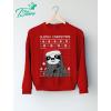 imageTstars Slothy Christmas Ugly Christmas Sweater Sloth SweatshirtGray