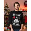 imageUgly Christmas Long Sleeve TShirt for Men Go Jesus Its Your Birthday Tacky Sweater Style Holiday Xmas Long Sleeve TShirtBlack