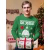 imageUgly Christmas Long Sleeve TShirt for Men Go Jesus Its Your Birthday Tacky Sweater Style Holiday Xmas Long Sleeve TShirtGreen