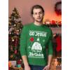 imageUgly Christmas Long Sleeve TShirt for Men Go Jesus Its Your Birthday Tacky Sweater Style Holiday Xmas Long Sleeve TShirtGreen