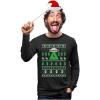 imageAlien Reindeer Abduction Long Sleeve Shirt Men UFO Ugly Christmas Sweater StyleLong Sleeve  Black