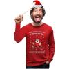 imageI Touch My Elf Sweatshirt Men Ugly Christmas Sweater Style Long Sleeve ShirtRed