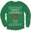 imageMerry Swishmas Boys Ugly Christmas Sweater Style Basketball Xmas Holiday Youth Kids Long Sleeve TShirtGreen