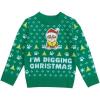 imagePaw Patrol Toddler Kids Ugly Christmas Sweater Im Digging Rubble Toddlers Boy Girl Holiday Xmas SweatersMulticolor