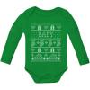 imageTstars Baby Boy Baby Girl Ugly Christmas Sweater Outfit Baby Long Sleeve BodysuitGreen