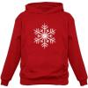 imageTstars Big White Christmas Snowflake Hoodie for Men Xmas Holiday Mens Sweatshirt HoodiesRed