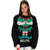 imageTstars Elfie Funny Ugly Christmas Sweater for Men Women EFL Hilarious Xmas Adult Unisex Holiday SweatersMulticolor
