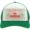 imageTstars Feliz Navidad Mexican Ugly Christmas Trucker Hat Mesh Cap for Men Women Funny Holiday Xmas Snapback HatsGreenWhite