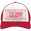 imageTstars Ive Been Naughty Christmas Trucker Hat Mesh Cap for Men Women Funny Holiday Xmas Snapback HatsRedWhite