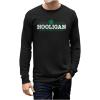 imageTstars Mens St Patricks Day Long Sleeve Shirt with Irish Clover and Lucky Shamrock DesignHooligan  Black