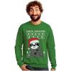 imageTstars Slothy Christmas Ugly Christmas Sweater Sloth SweatshirtGreen