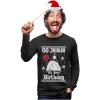 imageUgly Christmas Long Sleeve TShirt for Men Go Jesus Its Your Birthday Tacky Sweater Style Holiday Xmas Long Sleeve TShirtBlack