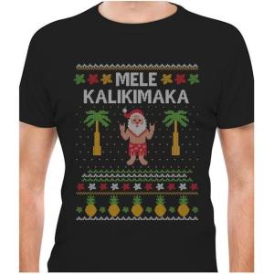 imageMele Kalikimaka Hawaiian Shirt Ugly Christmas Tank Top TShirt XXLarge Black