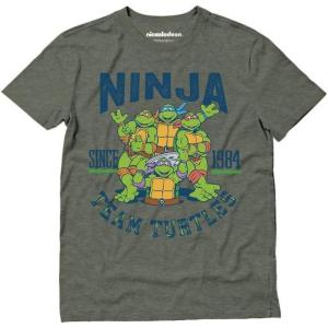 imageTMNT Adult Teenage Mutant Ninja Turtle Shirt Gifts for Men Turtles Character Group Mens TShirtClassic  Heather Military Green