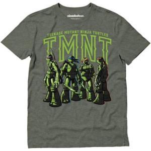 imageTMNT Adult Teenage Mutant Ninja Turtle Shirt Gifts for Men Turtles Character Group Mens TShirtNew Gen  Heather Military Green