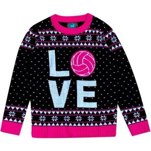 imageTstars Volleyball Team Holiday Sweater for Girls