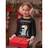 imageBoys Ugly Christmas Shirt Santa Dinosaur Tacky Sweater Style Xmas Holiday Youth Kids Long Sleeve TShirtBlack
