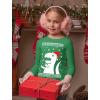 imageBoys Ugly Christmas Shirt Santa Dinosaur Tacky Sweater Style Xmas Holiday Youth Kids Long Sleeve TShirtGreen