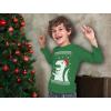 imageBoys Ugly Christmas Shirt Santa Dinosaur Tacky Sweater Style Xmas Holiday Youth Kids Long Sleeve TShirtGreen