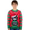 imageFunny Cat Kids Ugly Christmas Sweater Youth Girls Boys Santa Claws Holiday Tacky Xmas SweatersMulticolor