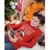 imageGaming Boys Ugly Christmas Shirt I Paused My Game to Be Here Xmas Holiday Long Sleeve TShirt for Youth KidsRed
