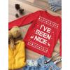 imageIve Been Nice Funny Holiday Ugly Christmas Youth Kids Long Sleeve TShirtBlack