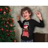 imagePug Ugly Christmas Shirt for Kids Santa Paws Tacky Sweater Style Holiday Long Sleeve TShirt for Youth Boys GirlsBlack