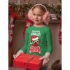 imagePug Ugly Christmas Shirt for Kids Santa Paws Tacky Sweater Style Holiday Long Sleeve TShirt for Youth Boys GirlsGreen