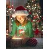 imagePug Ugly Christmas Shirt for Kids Santa Paws Tacky Sweater Style Holiday Long Sleeve TShirt for Youth Boys GirlsGreen