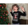 imageSanta Floss Like a Boss Ugly Christmas Sweater Style Xmas Holiday Youth Kids Long Sleeve TShirtBlack