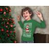 imageSanta Floss Like a Boss Ugly Christmas Sweater Style Xmas Holiday Youth Kids Long Sleeve TShirtGreen