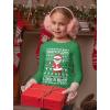 imageSanta Floss Like a Boss Ugly Christmas Sweater Style Xmas Holiday Youth Kids Long Sleeve TShirtGreen