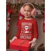 imageSanta Floss Like a Boss Ugly Christmas Sweater Style Xmas Holiday Youth Kids Long Sleeve TShirtRed