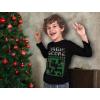 imageSanta Video Game Ugly Christmas Sweater Holiday Youth Kids Long Sleeve TShirt XLarge Black