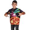 imageTstars 3D Christmas Graphic Pullover Boys Girls Pizza Cat Youth Kids Sweatshirt Medium Multicolor
